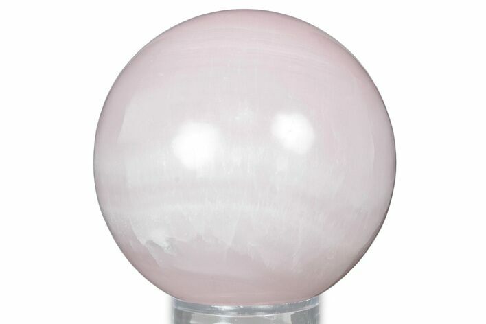 Polished Pink Manganoan (Mangano) Calcite Sphere - Fluorescent! #335025